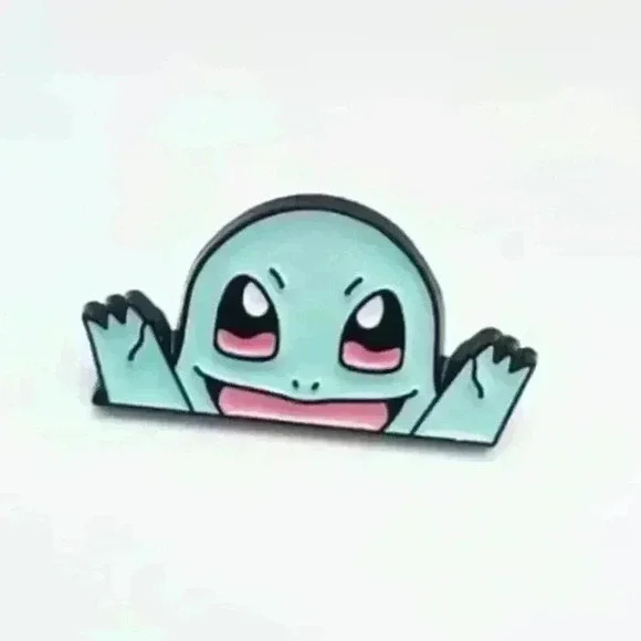 Peeking Squirtle Kanto Starter Enamel Pin – Cute Must-Have for Pokémon Lovers! - Picture 2 of 4